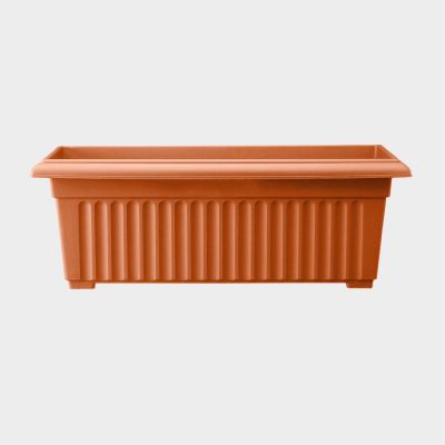 70CM CORINTHIAN TROUGH TERRACOTTA