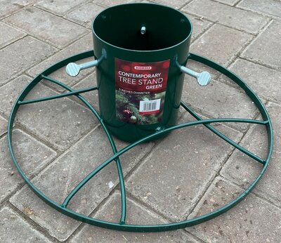 CONTEMPORARY TREE STAND 5 INCHES GREEN