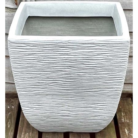 COTSWOLD PLANTER 38CM SQ LIMESTONE GREY