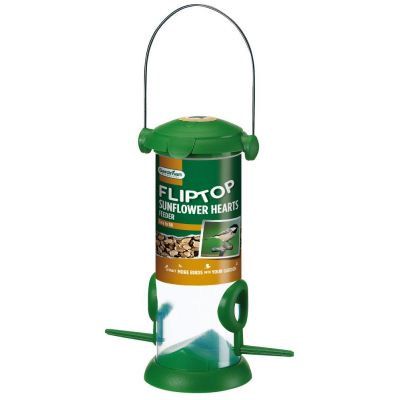 GARDMAN FLIP TOP SUNFLOWER HEARTS FEEDER