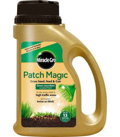 MIRACLE-GRO® MIRACLE-GRO® PATCH MAGIC® GRASS SEED, FEED & COIR 1015G SHAKER JAR