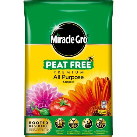 MIRACLE-GRO® PEAT FREE PREMIUM ALL PURPOSE COMPOST