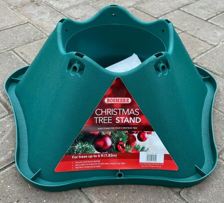 PLASTIC CHRISTMAS TREE STAND 6FT TREE - image 1
