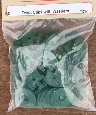 TILDENET TWIST CLIPS WITH WASHERS
