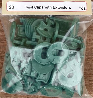 TILDENET TWIST CLIPS WITH EXTENDERS