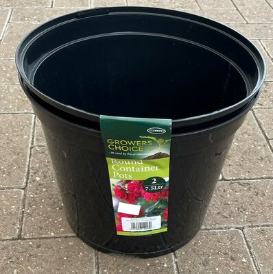 ROUND CONTAINER POT (2) 7.5LTR