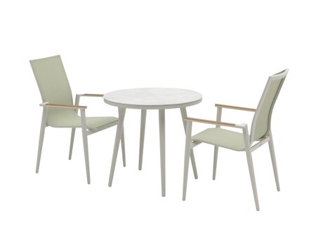 SOFIA 80CM ROUND BISTRO TABLE - GREEN - image 1