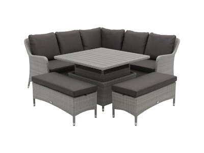 TETBURY SQUARE SOFA SET - GRAPHITE