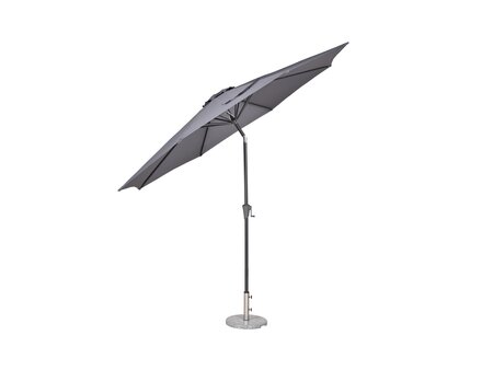 SANTORINI 3M 8 RIB CRANK HANDLE TILT PARASOL - GREY - image 3