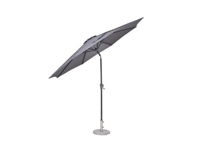 SANTORINI 3M 8 RIB CRANK HANDLE TILT PARASOL - GREY - image 3
