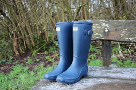 THE BURFORD WELLINGTON BOOT - NAVY - S9 - image 2