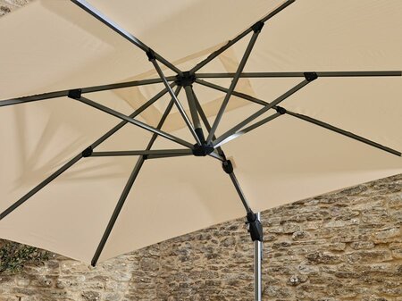 CHICHESTER 3.0 X 3.0M SIDE POST PARASOL - SAND - image 2