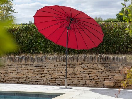 SHANGHAI 2.7M ALUMINIUM TILT PARASOL - RED - image 2