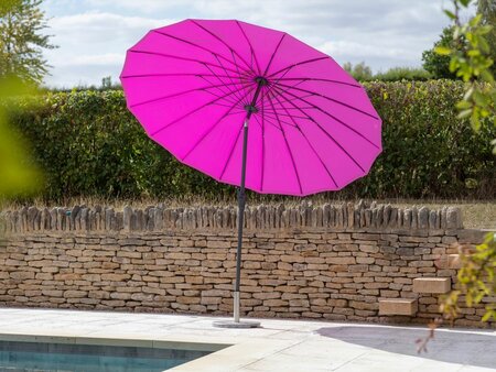 SHANGHAI 2.7M ALUMINIUM TILT PARASOL - MAGENTA - image 2