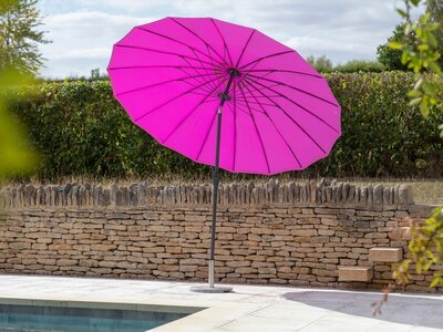 SHANGHAI 2.7M ALUMINIUM TILT PARASOL - MAGENTA - image 2