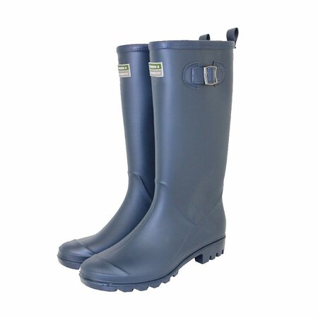 THE BURFORD WELLINGTON BOOT - NAVY - S10 - image 1