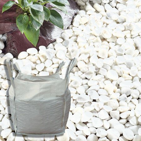 CORAL WHITE PEBBLES - BULK BAG