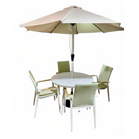 SOFIA 110CM ROUND TABLE - GREEN