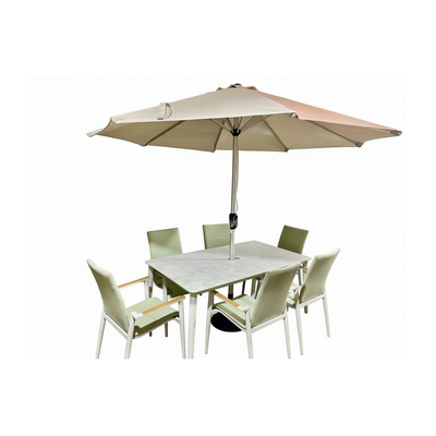 SOFIA 165 X 95CM RECTANGLE TABLE - GREEN