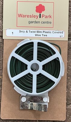 TILDENET SNIP & TWIST 50M PLASTIC CURVED WIRE TIES