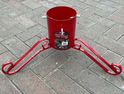 TRADITIONAL TREE STAND 5 INCHES RED